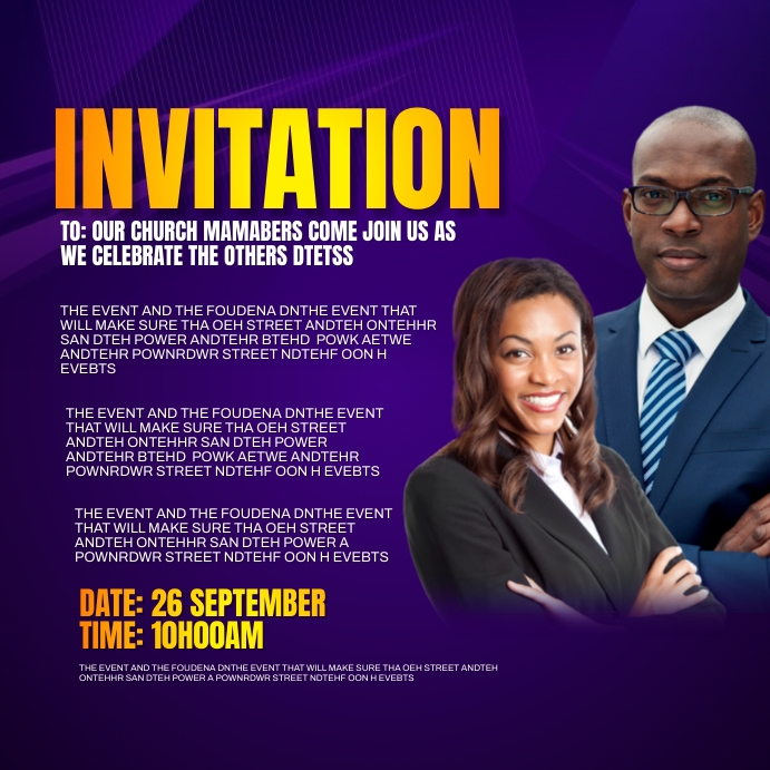 Copy of invitation PosterMyWall Copy of invitation PosterMyWall