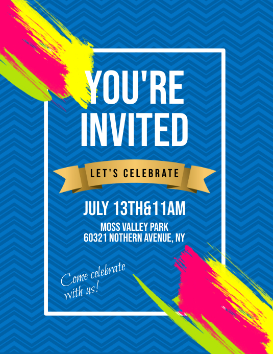 Invitation Flyer Template | PosterMyWall Invitation Flyer Template | PosterMyWall