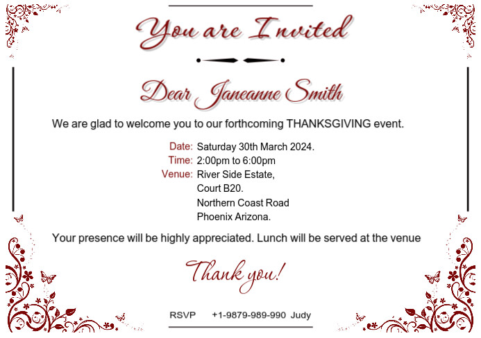 Sample Invitation Note Invitation Letter Template Pulp