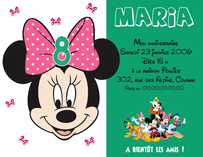 Modele Invitation Minnie 3 Postermywall Modele Invitation Minnie 3 Postermywall