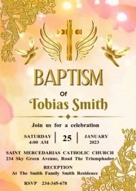 INVITATION TEMPLATE BAPTISM A6