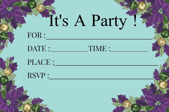 Invite Card Template PosterMyWall