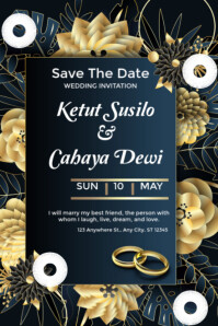 Invition Card Bottom Design invition card Template | PosterMyWall
