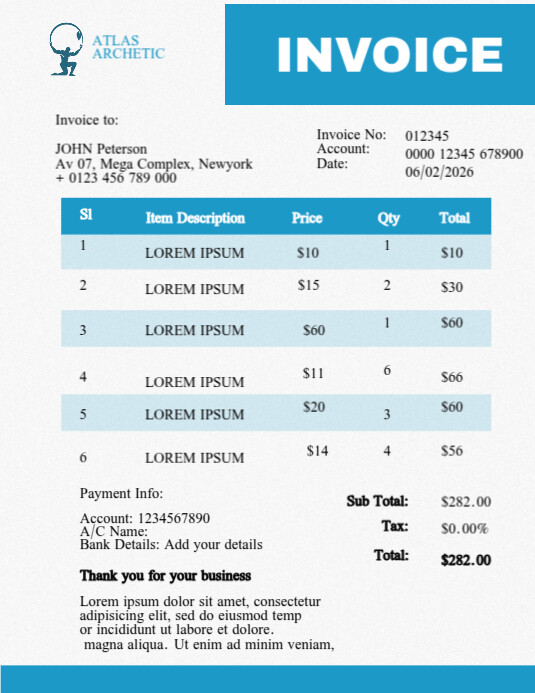 Invoice Ads Template | PosterMyWall