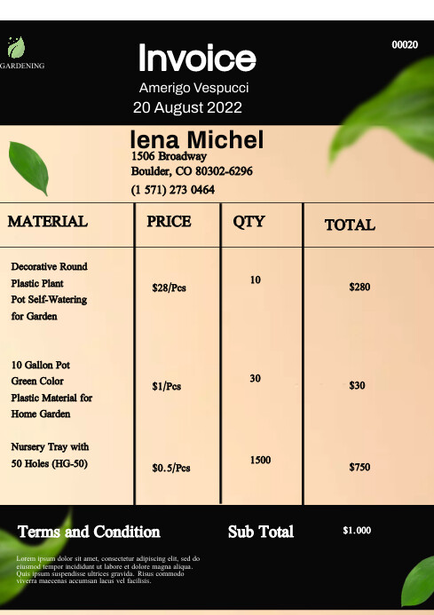 Invoice Ads Template | PosterMyWall