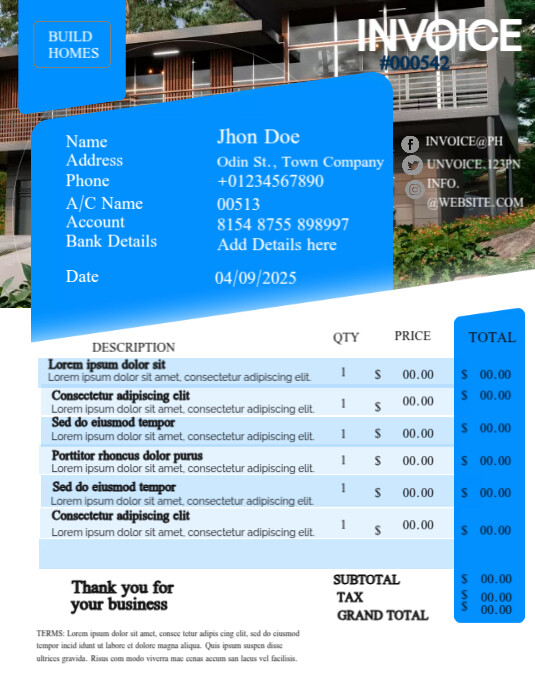 Bill Insert Advertising Example Invoice Ads Template | PosterMyWall
