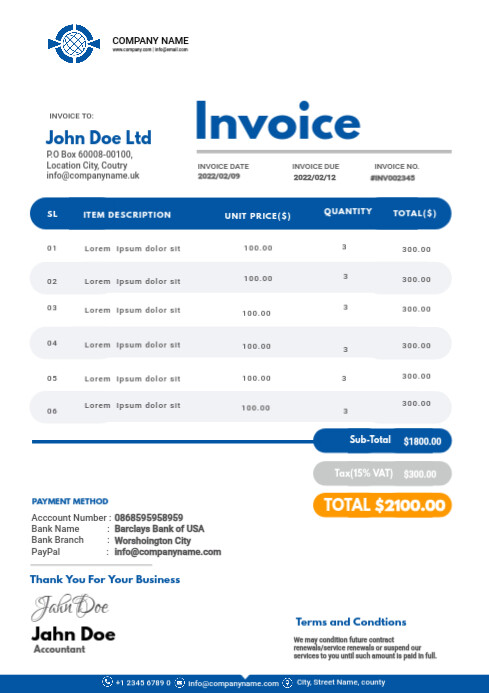 Copy of invoice | PosterMyWall