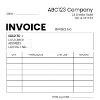 INVOICE Message Instagram template