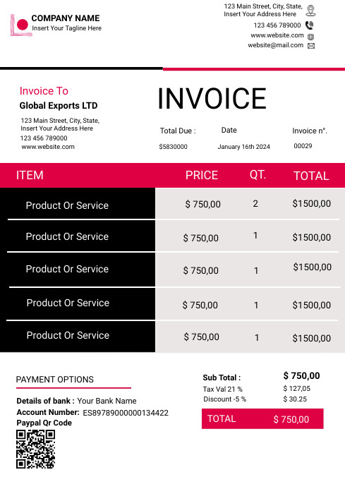 Invoice flyer Template | PosterMyWall