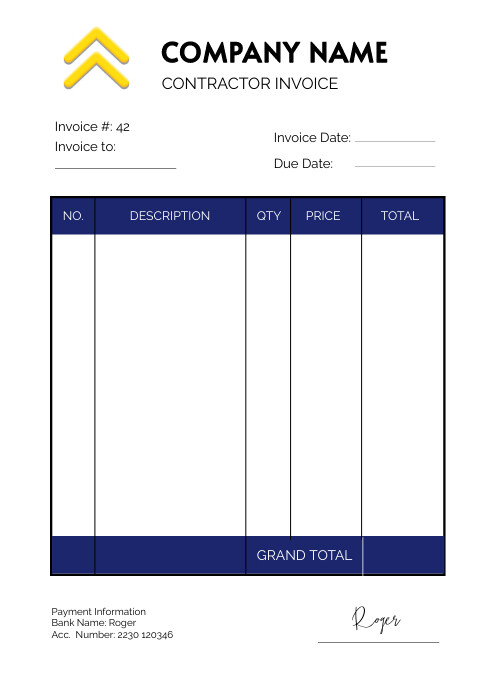 Invoice To Copy Copy of Invoice Template | PosterMyWall