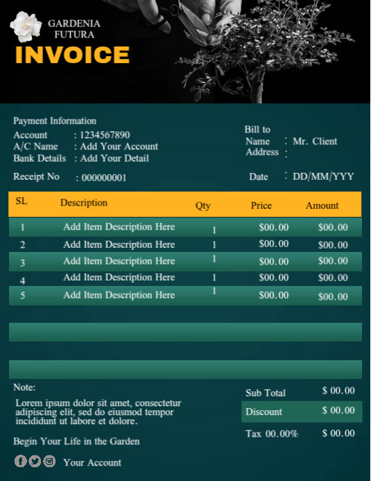 Invoice Video Template | PosterMyWall