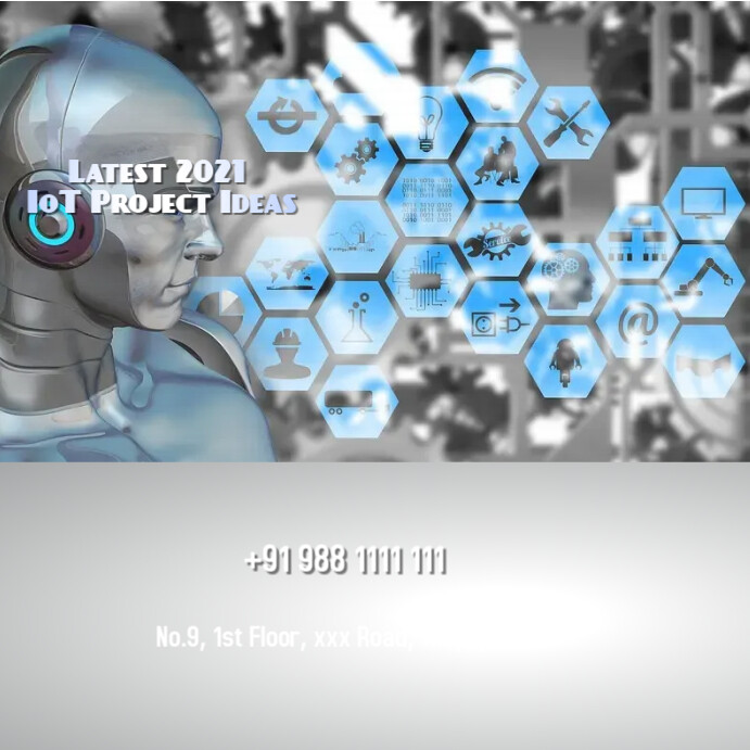 iot, Internet of things Instagram Post template