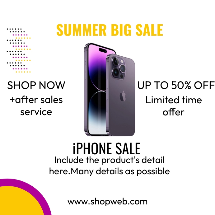 Plantilla de Iphone sale | PosterMyWall