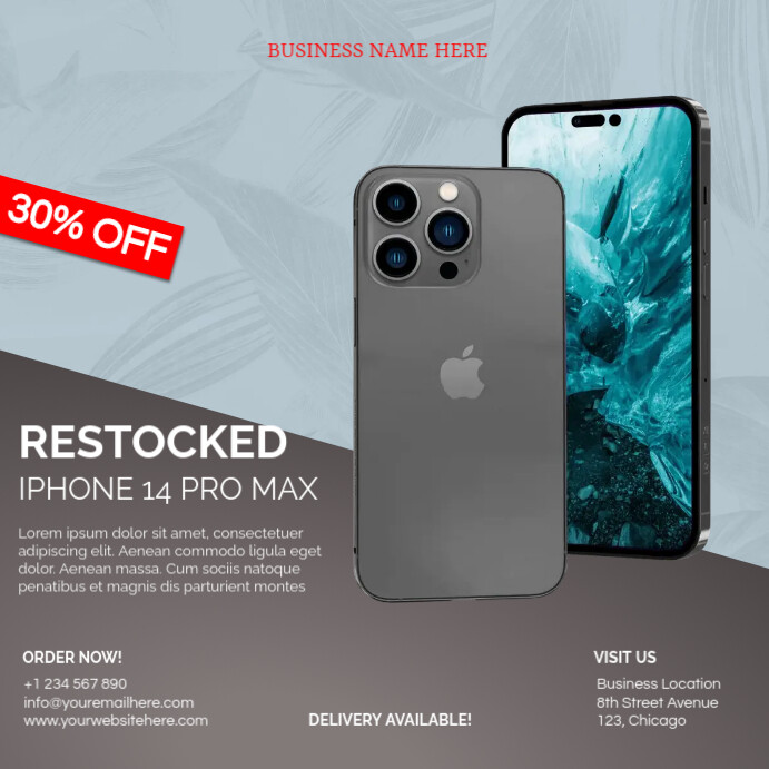 Modèle Iphone 14 Pro Max Restock | PosterMyWall