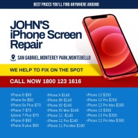 iPhone Screen Repair Instagram template