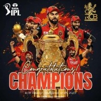 Ipl Winner Instagram Post Template | PosterMyWall
