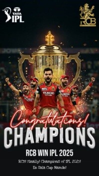 Ipl Champion 2025 Instagram Story template