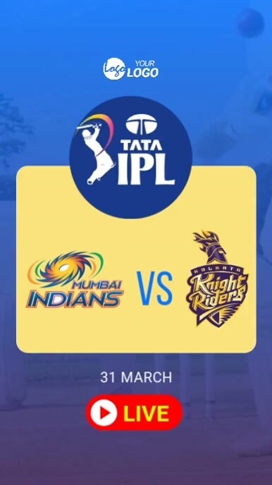 Ipl Match Fixture Template | PosterMyWall