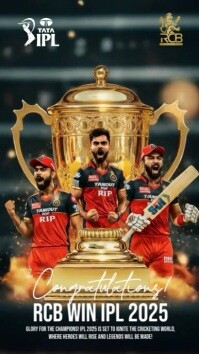 IPL Winner Greetings Template | PosterMyWall