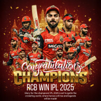 Ipl Winner Instagram Post Template | PosterMyWall