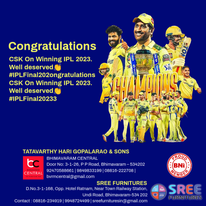 IPL Winning , Cricket Match Template | PosterMyWall