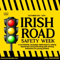 Irish Road Safety Week Instagram Post template