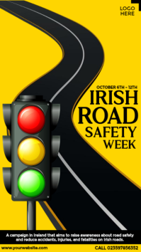 Black Irish Road Safety Week История на Instagram Template