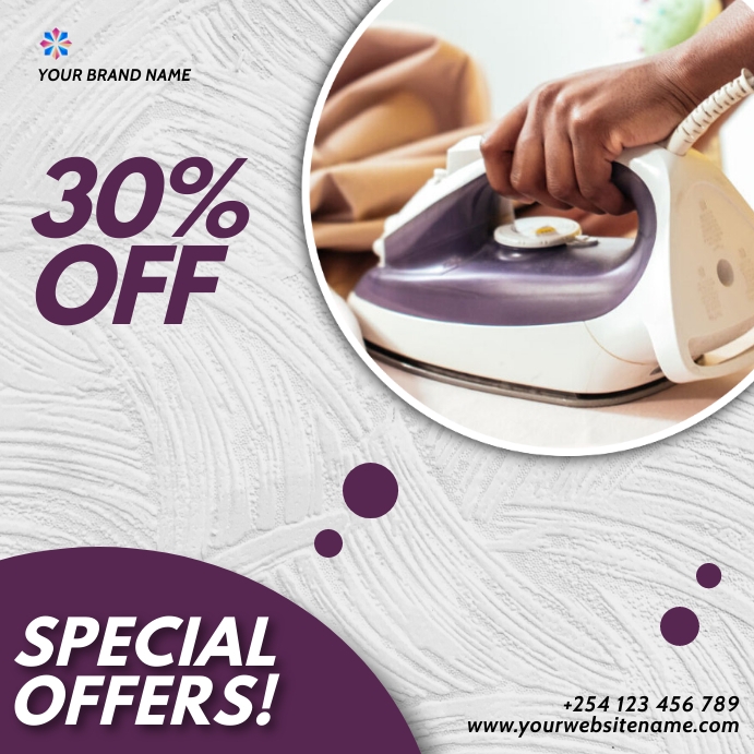 iron box electronics gadgets sale flyer Square (1:1) template