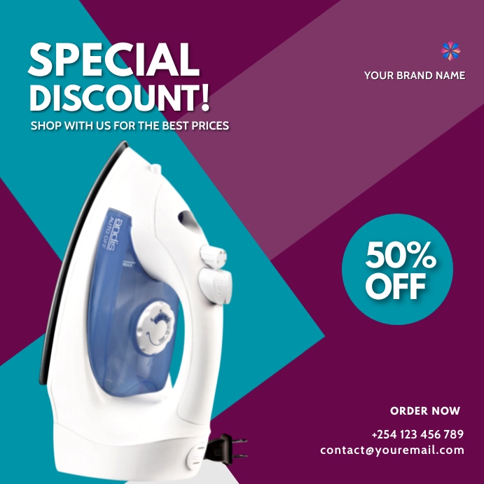 iron box electronics gadgets sale flyer Template PosterMyWall