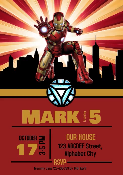 Modele Invitation Anniversaire Iron Man 1 Postermywall Modele Invitation Anniversaire Iron Man 1 Postermywall