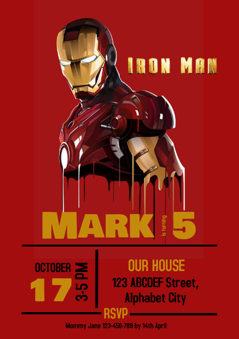 Modele Invitation D Anniversaire Iron Man 4 Postermywall Modele Invitation D Anniversaire Iron Man 4 Postermywall