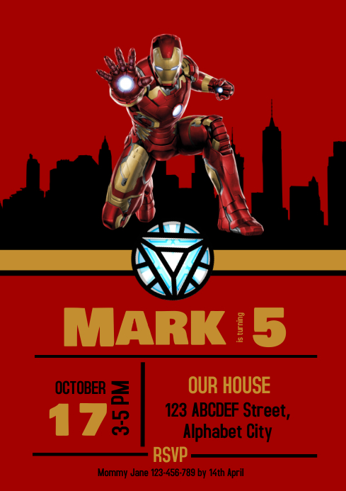 Modele Invitation Anniversaire Iron Man 8 Postermywall Modele Invitation Anniversaire Iron Man 8 Postermywall