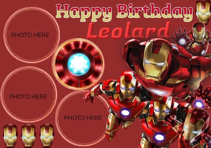 Iron Man Sample Layout Iron Man Design Template | PosterMyWall