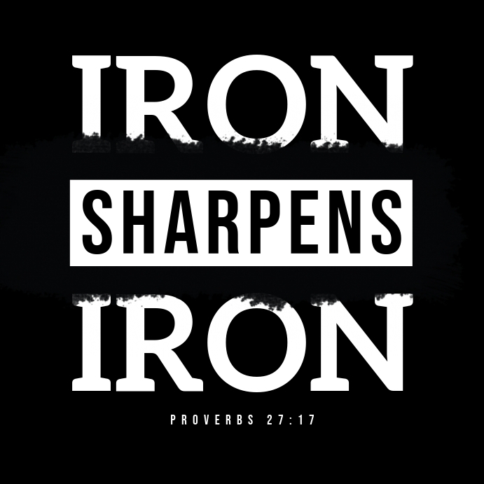 Copy of IRON SHARPENS IRON CHURCH FLYER TEMPLATE | PosterMyWall