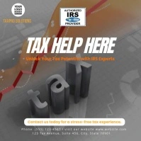 Modern Tax Services Flyer Template – IRS eFile Approved Marketing Design Instagram Post