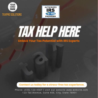 Modern Tax Services Flyer Template – IRS eFile Approved Marketing Design Message Instagram