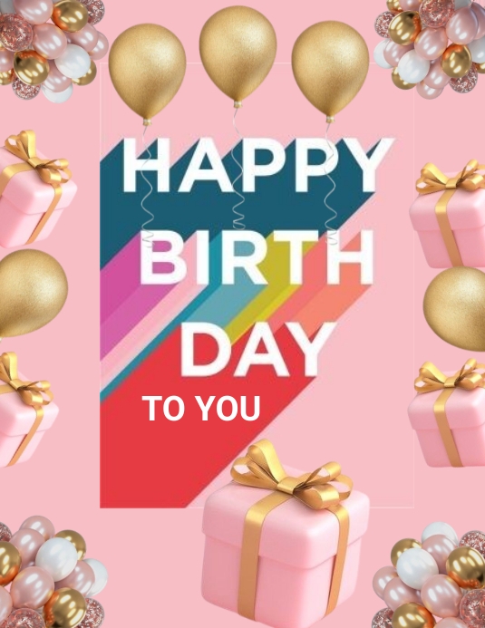 irthday Flyer (US Letter) template