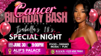 Isabella’s Pink Birthday Bash Invite Miniatura di YouTube template