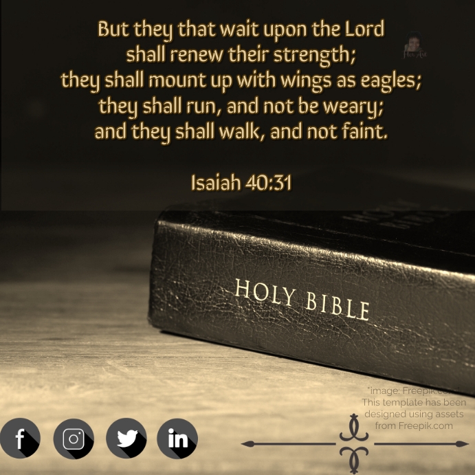 Isaiah 40:31 Instagram Post template