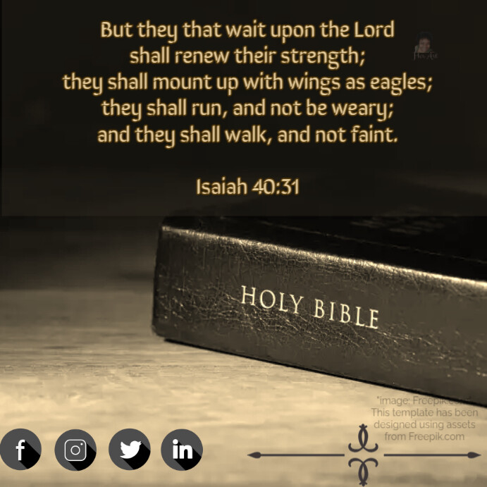 Isaiah 40:31 Instagram Post template