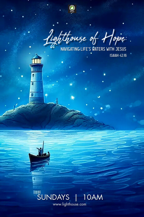 Isaiah 42:16 Sermon Title Poster template