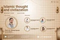 Islamic Business Ads Poster template