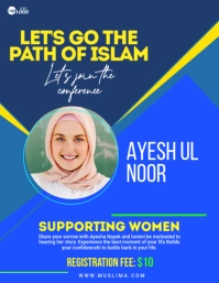 Islamic Conference Tempate Volantino (US Letter) template