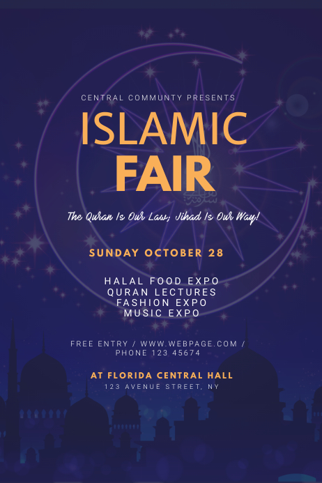Islamic Fair Flyer Template | PosterMyWall