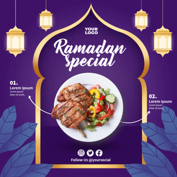Copy of Islamic Food Ad | PosterMyWall