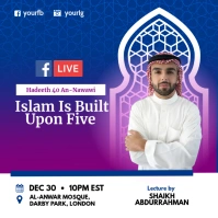 Islamic lecture Facebook Instagram template