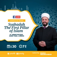 Islamic lecture Facebook Live Template Wpis na Instagrama