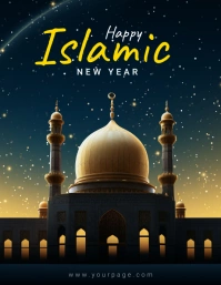 Islamic New year Flyer Templatee