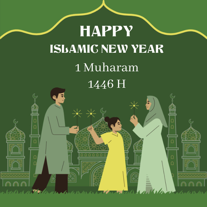 Islamic new year Instagram post Template | PosterMyWall