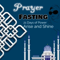 Islamic poster Instagram post logo design template